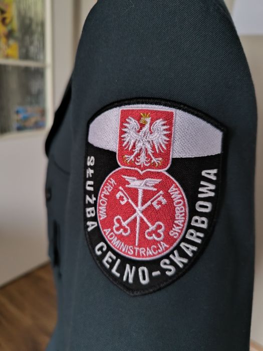 "Drwal" Służba celno skarbowa kurtka mundurowa 176  męska ciemny grana