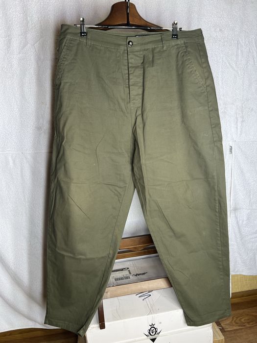 ASOS Design Oversized Tapered Trousers Green штани