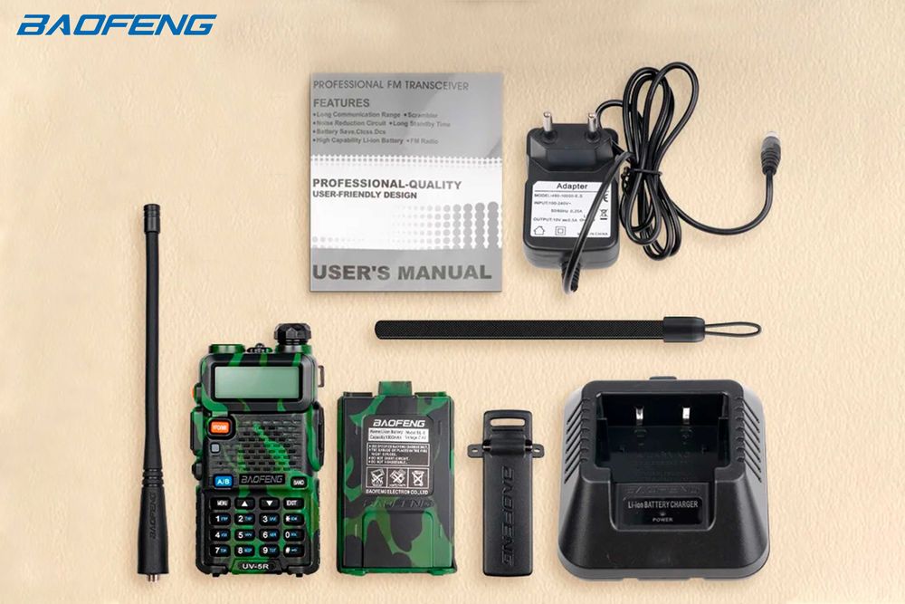 Rádio Baofeng UV-5R Carmo Banda Dupla VHF UHF 5wats