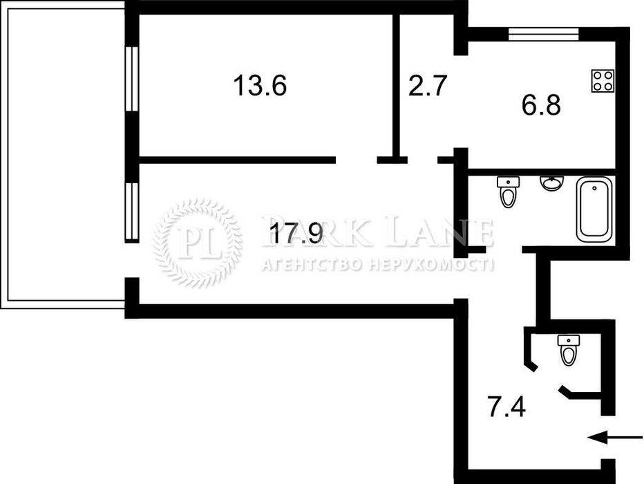 2-rooms apartment apartment by the address st. Pl Sofievskaya (area 64 m²) - Atlanta.ua - photo 2