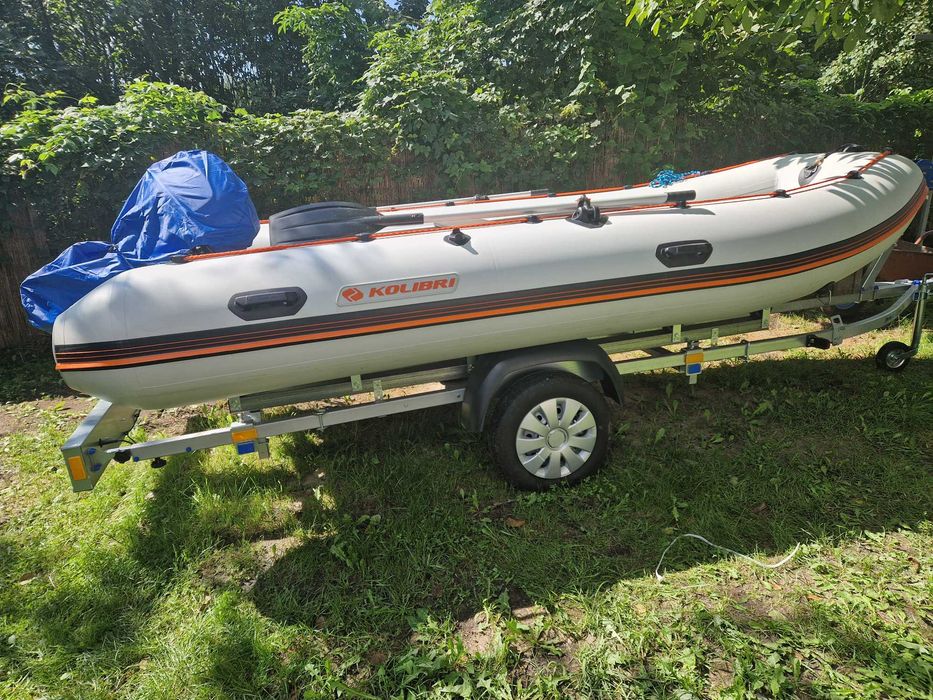 Ponton Kolibri 400DSL.+silnik 13,5km.+przyczepa podłodziowa