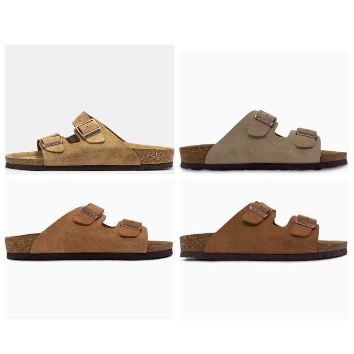 Замшевые шлепанцы Birkenstock Arizona шлепки биркеншток аризона 36-45