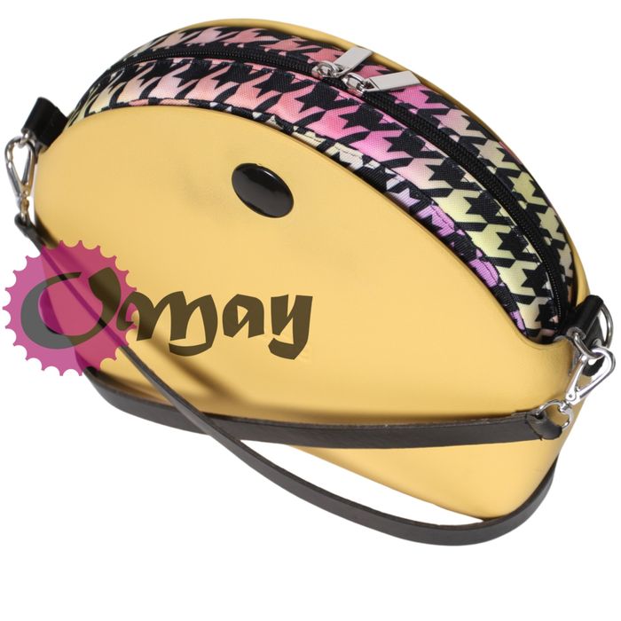 Elegancki organizer OBAG MOON LIGHT pepitka tęczowa wkład OMAY