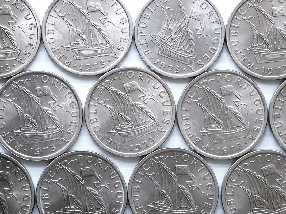 Lote de 16 Moedas 5 Escudos 1973