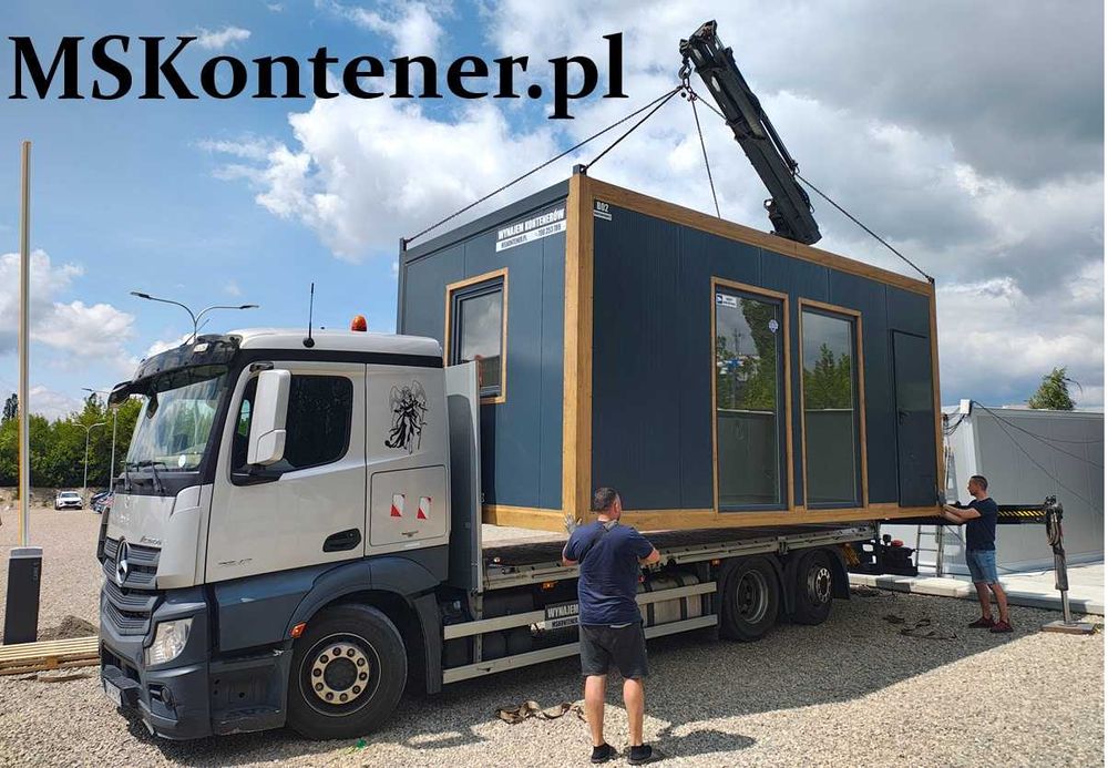 Wynajem Kontener biurowy pawilon handlowy 18m2 Klima