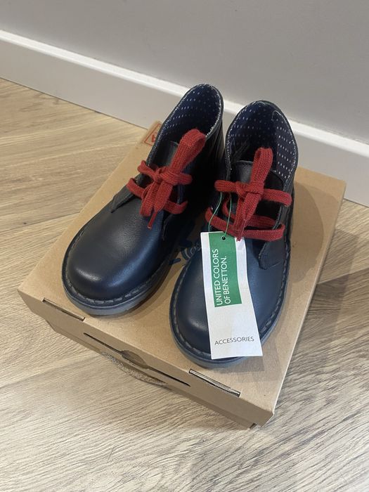 Skórzane buty, roz.30, United Colours of Benetton
