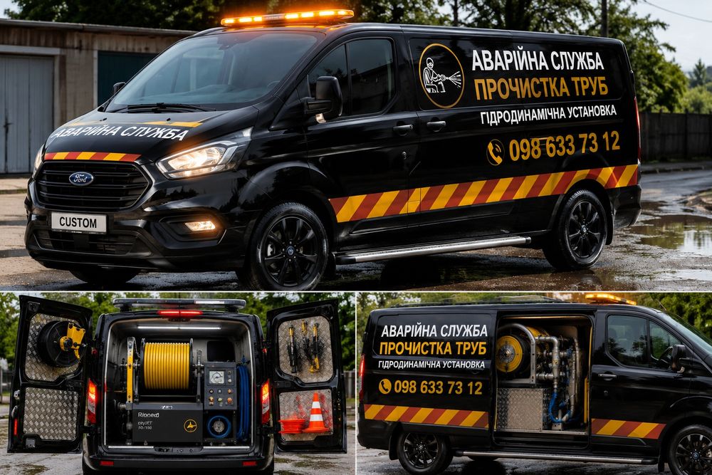 Мулосос Гідродинамічна промивка. Ремонт обслуговування реконструкція септика каналізації вигрібних ям. Викачка