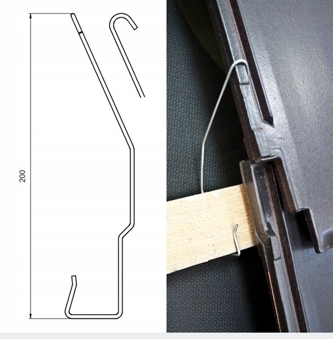Spinki do dachówki IVT 435 40x200mm - 120szt.