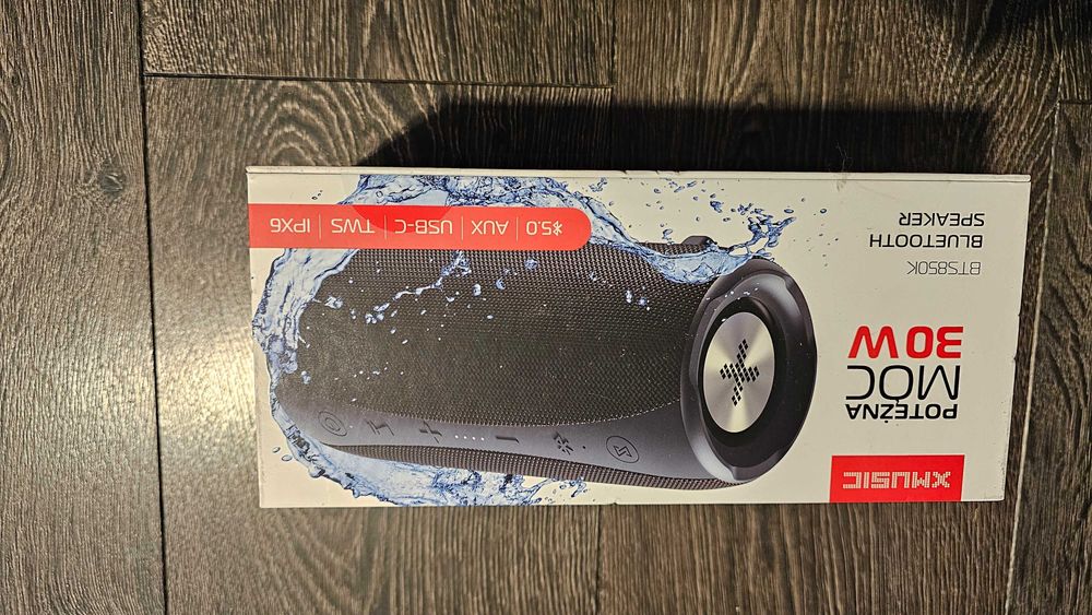 Głośnik mobilny XMUSIC BTS850K Czarny  Nowy.