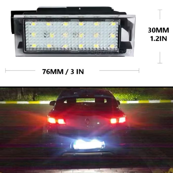 Luz matricula renault - varios modelos