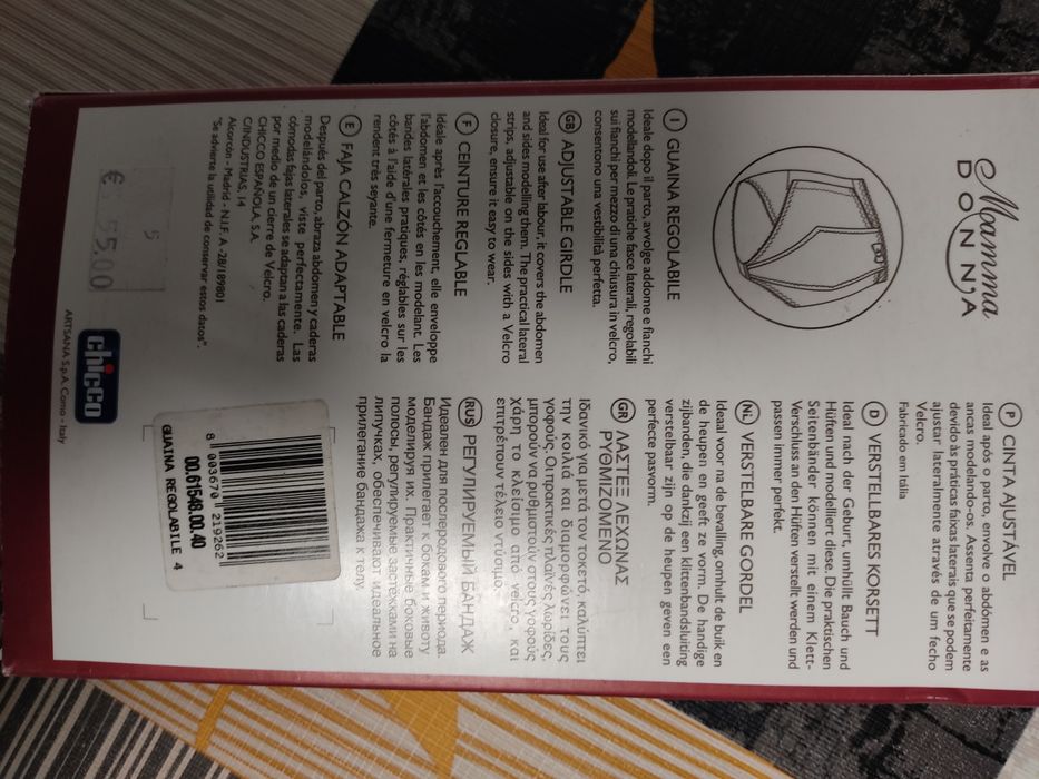 Cinta pós parto chicco