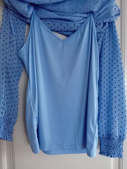 Vero moda luksusowa dwuczęściowa bluzka damska