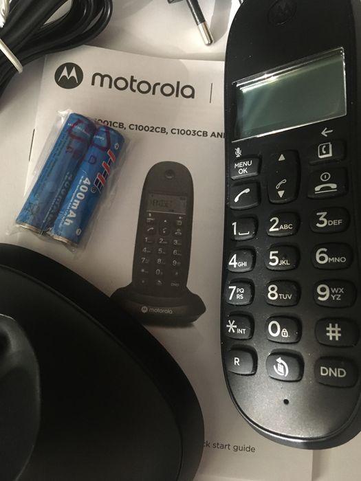 Telefone sem fios  Motorola C1001 Preto