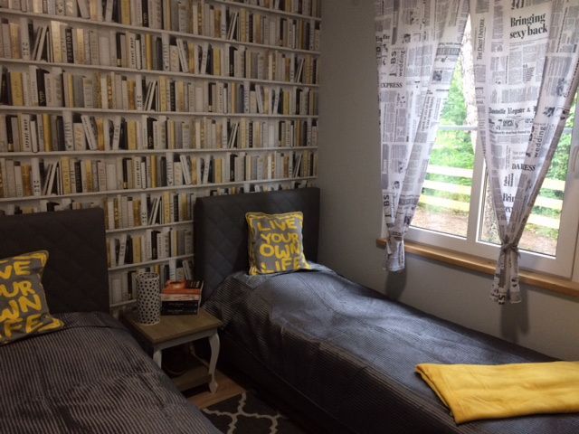 Domek jezioro Symsar Warmia i Mazury rower wodny grill