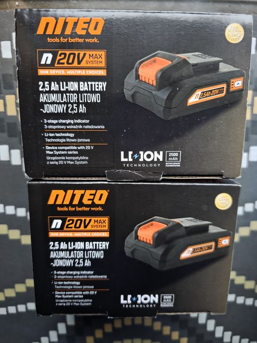 Akumulator NITEO 2,5 Ah litowo-jonowy N20V Max 2sztuki