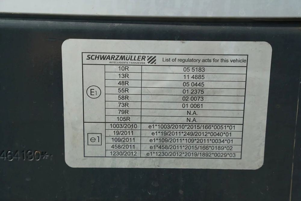 Schwarzmuller Firanka / Standard / Paleciara  / Osie Saf /