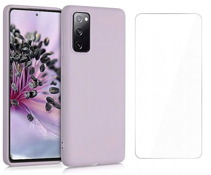 Etui Icon Violet + Szkło do Samsung Galaxy S20 FE