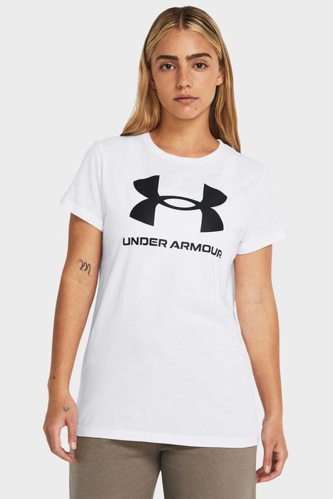 Футболки Under Armour /UA W SPORTSTYLE LOGO SS |1356305-111| Оригінал