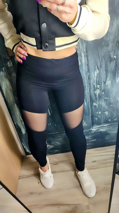 Legginsy z wstawkami