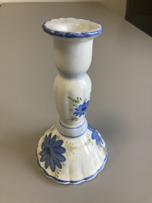 Stary porcelanowy świecznik PRL