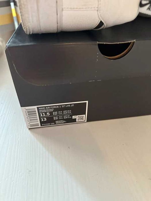 Nike Air Force 1 ‘07 LV8 45.5 11.5 US Białe