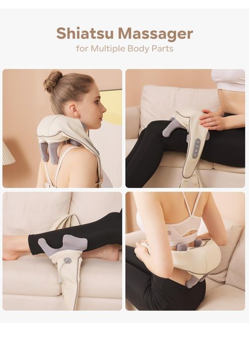 Urządzenie do masażu karku z ciepłem 2 w 1