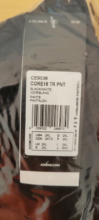 Calças Benfica Adidas XXL novas