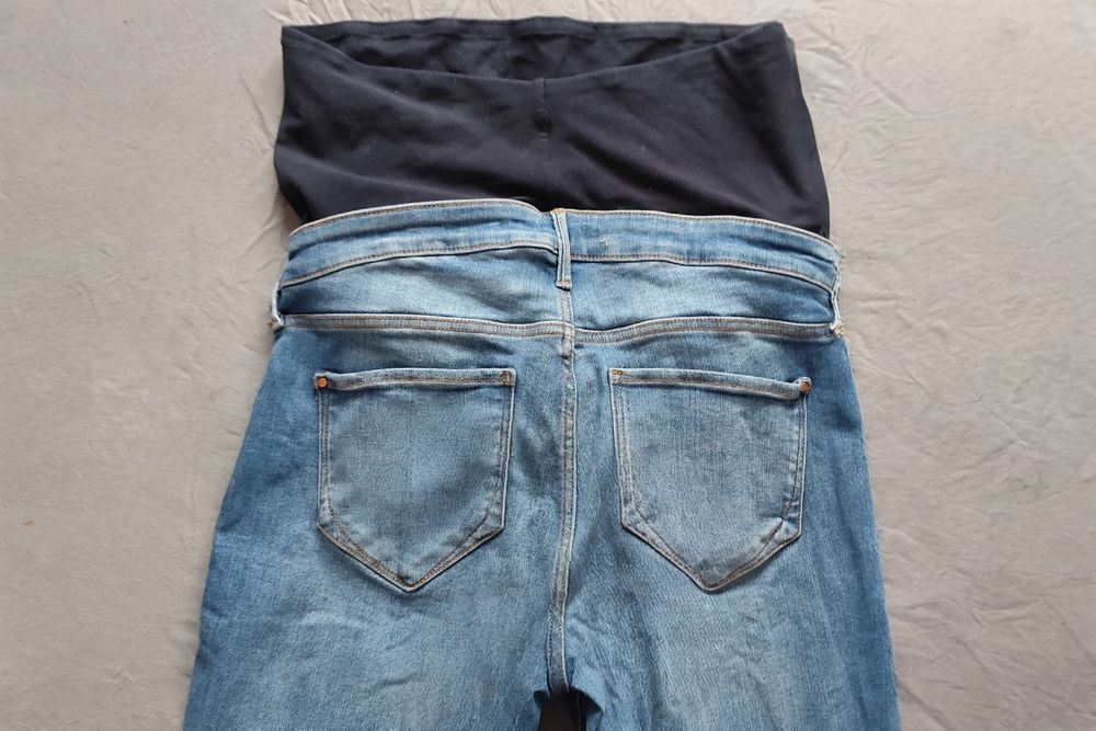 Spodnie jeansy ciążowe rurki 40 L