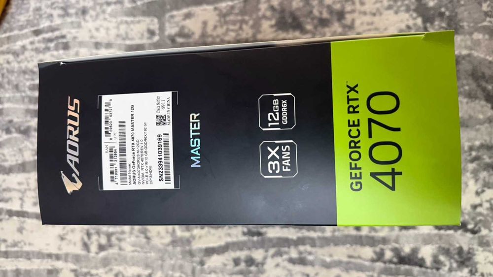 Топова GeForce RTX 4070 Gigabite AORUS Master 12GB GDDR6X OC EDITION