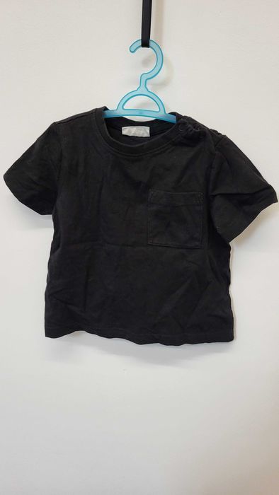 Koszulka chłopięca t-shirt czarny rozmiar 92 Coccodrillo