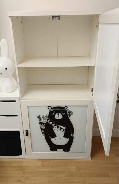 Przeszklona szafka witryna gablota IKEA 148x72x40cm