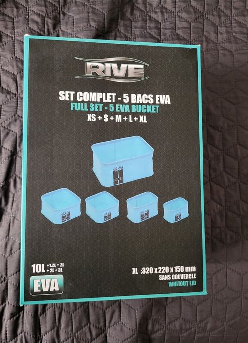 Komplet zestaw pojemnikow rive nie colmic prestom sensas