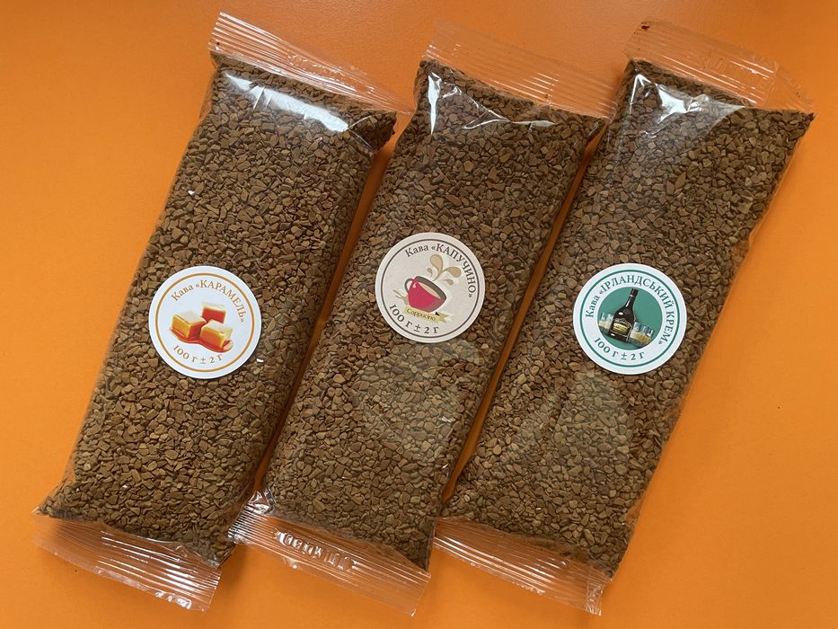 Кава розчинна сублімована ароматизована. Бразилія. Найкраща якість.