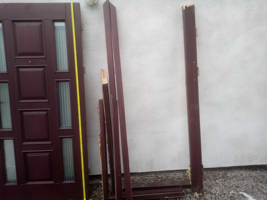 Drzwi wejściowe 100 cm, drewniane stan dobry.