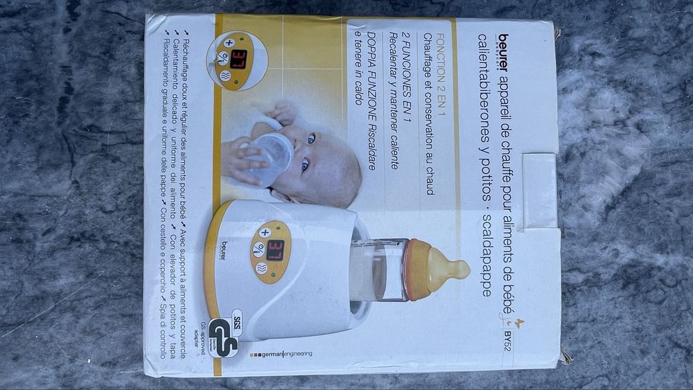 Aquecedor de biberão bebé Beurer BY52 como novo