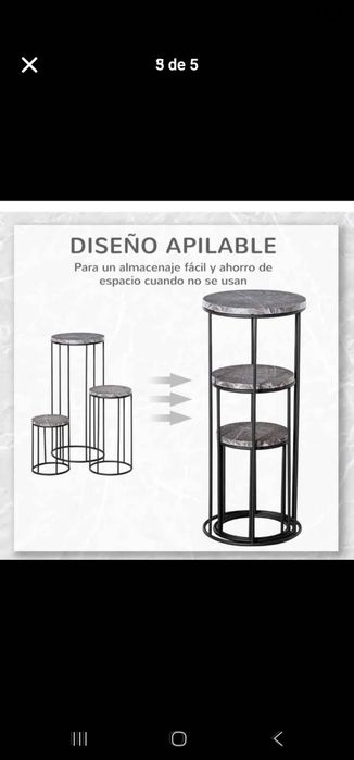 Conjunto Mesas de apoio