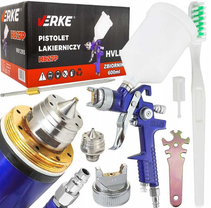 Pistolet Lakierniczy HVLP H-827P 1,4mm 600ml VERKE