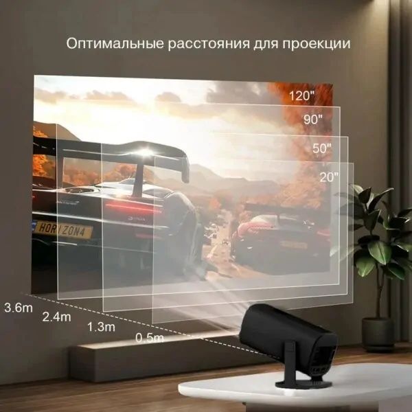 Смарт проектор-игровая приставка с 2 джойстиками Р30 МАХ BLACK Игровой ...