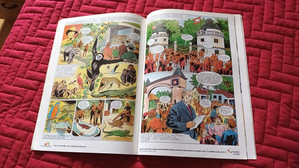 Livro em banda desenhada - História do Jardim zoológico de Lisboa