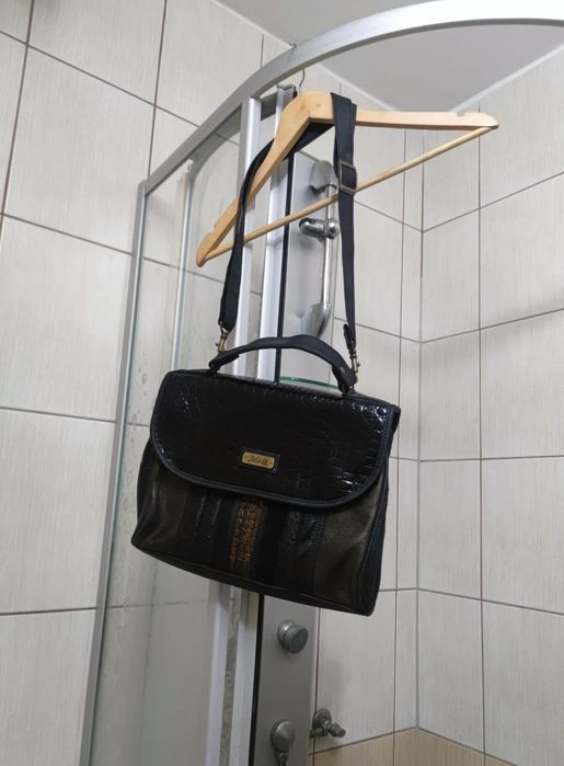 torba torebka Juliette classic elegancka rozsuwana suwak zasuwana brąz