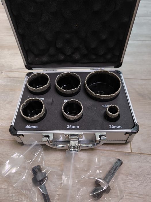 Алмазні коронки 6-68, свердло М14 по плитці, керамограніту, на ушм