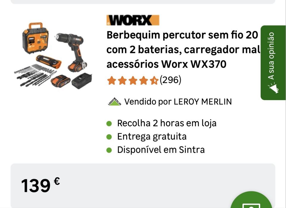 Parafusadeira Worx