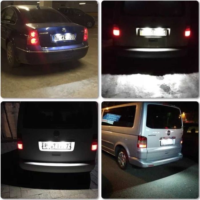 Подсветка номера VW / Skoda / Caddy / Touran / T5 / Passat B5 / SuperB