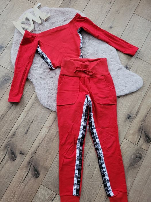 Czerwony dres La Coca komplet la Coca polski producent