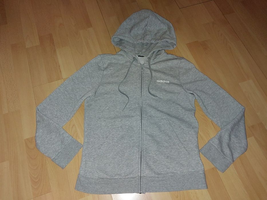 Bluza Adidas szara damska r S 36 38 suwak, oryginał