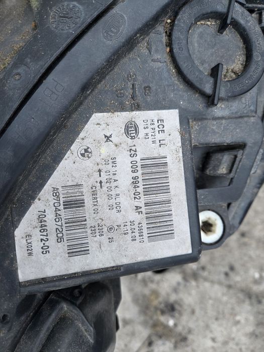 BMW e60 e61 lampa prawa przód przednia dynamic xenon lift lci europa