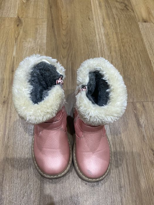 Buty zimowe ocieplane dla dziewczynki rozm 25