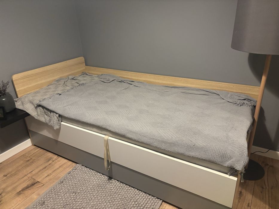 Łóżko Vox 90x200 z miejscem na posciel i dodatkowa szuflada