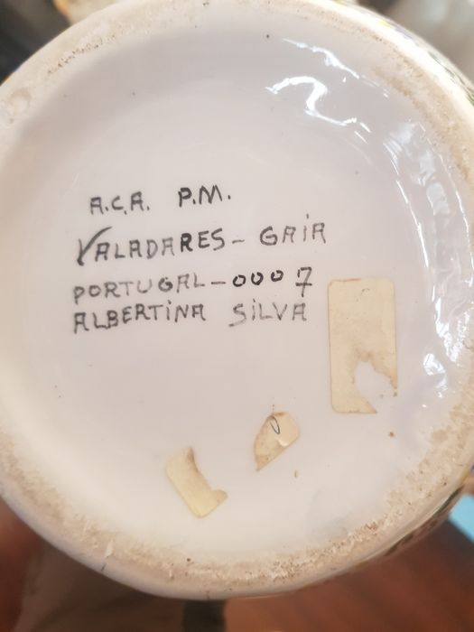 Grande jarra com pintura