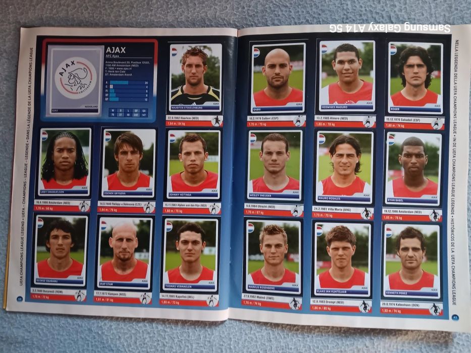 Caderneta de cromos- uefa champions league